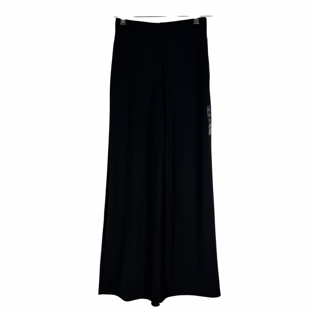 Uniqlo Crepe Jersey Straight Leg Pull On Pants Black Size XXS - Picture 3 of 10